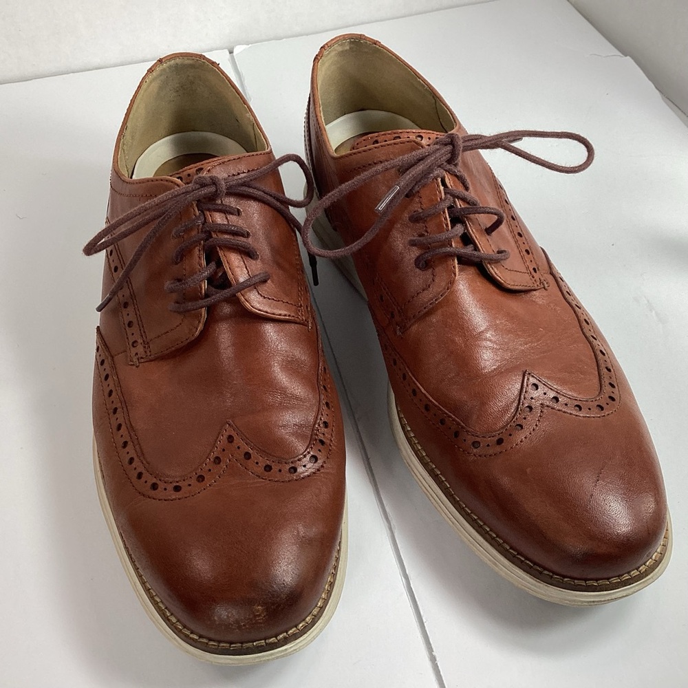 Cole Haan Chestnut Leather Oxfords